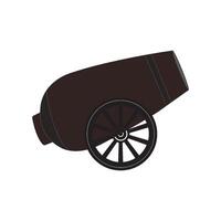 old cannon icon design vector