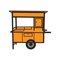 meatball cart icon vector