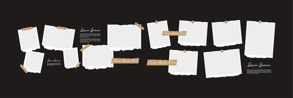 Pictures or photos frame collage. comics page grid layout abstract photo frames and digital photo wall template vector