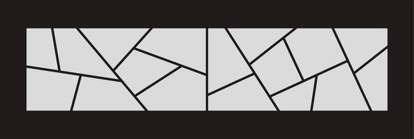 Pictures or photos frame collage. comics page grid layout abstract photo frames and digital photo wall template vector