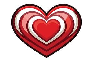 art of Love shape on white background vector