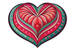 art of Love shape on white background vector