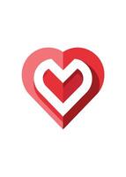 art of Love shape on white background vector