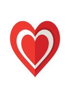 art of Love shape on white background vector