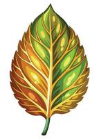 art of Leaf drawing Abstract minimal flat art vector