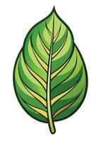 art of Leaf drawing Abstract minimal flat art vector