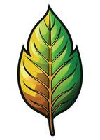 art of Leaf drawing Abstract minimal flat art vector
