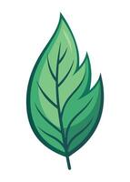 art of Leaf drawing Abstract minimal flat art vector
