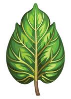 art of Leaf drawing Abstract minimal flat art vector