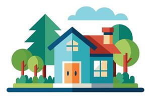 art of Home on white background vector