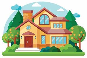 art of Home on white background vector