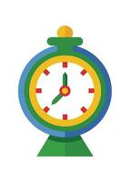 Art of clock on white background vector