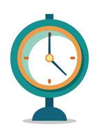 Art of clock on white background vector