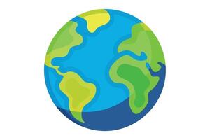 art of Earth on white background vector
