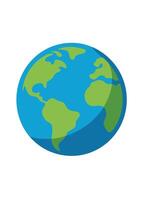 art of Earth on white background vector