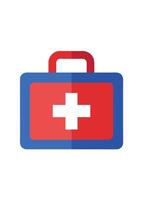 art of first aid box on white background vector
