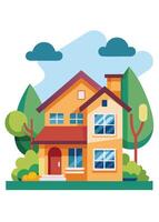 art of Home on white background vector