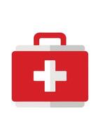 art of first aid box on white background vector