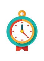 Art of clock on white background vector
