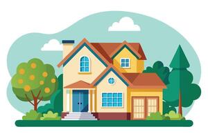 art of Home on white background vector