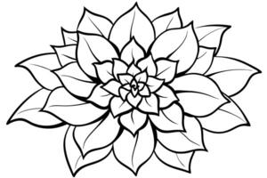 One line art of the Flower drawing Abstract minimal continuous line art wall decor vector