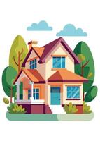 art of Home on white background vector