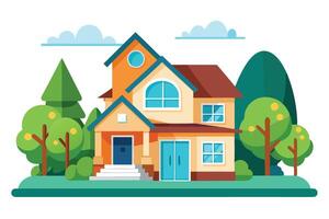 art of Home on white background vector