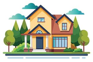 art of Home on white background vector