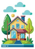 art of Home on white background vector