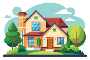 art of Home on white background vector