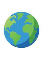 art of Earth on white background vector