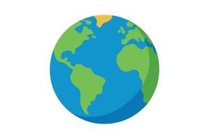art of Earth on white background vector