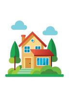 art of Home on white background vector