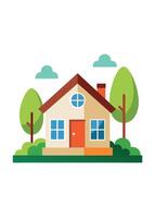 art of Home on white background vector