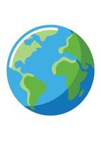 art of Earth on white background vector