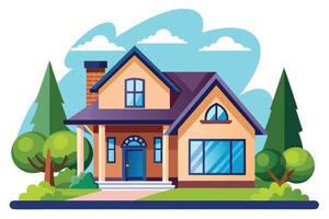 art of Home on white background vector