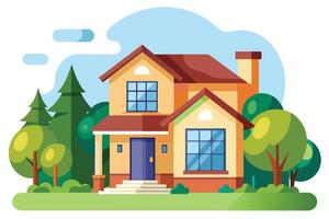 art of Home on white background vector