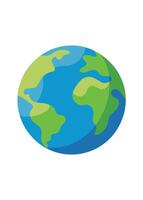 art of Earth on white background vector