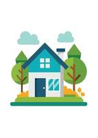 art of Home on white background vector