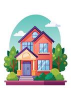 art of Home on white background vector