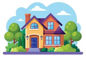 art of Home on white background vector