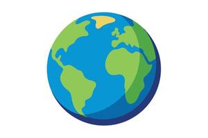 art of Earth on white background vector
