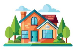 art of Home on white background vector