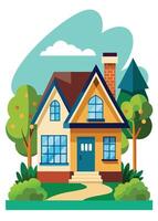art of Home on white background vector