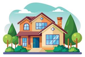art of Home on white background vector