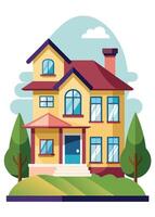 art of Home on white background vector