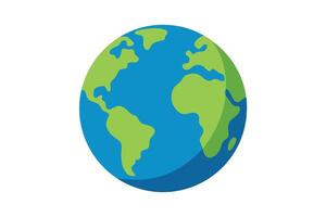 art of Earth on white background vector