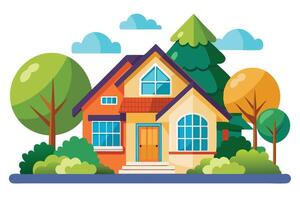 art of Home on white background vector