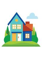 art of Home on white background vector
