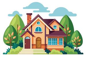art of Home on white background vector